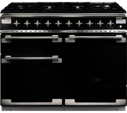 RANGEMASTER  Elise 110 Dual Fuel Range Cooker - Black & Chrome